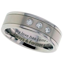 Standard Text Ring Engraving